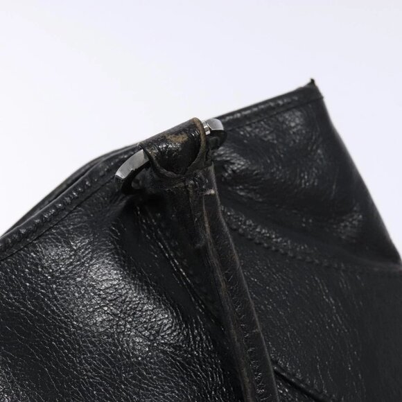 GUCCI Tote Bag Leather Black Silver 113015 Auth - Picture 9 of 16